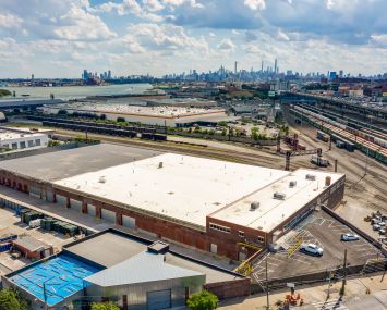 An aerial view of 1080 Leggett Avenue.