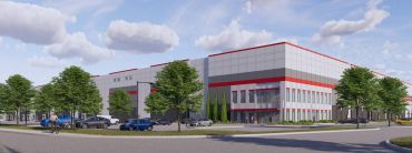 A rendering for a planned DH Property Holdings industrial development in Philadelphia. 