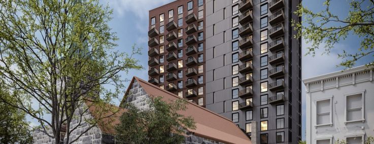 A rendering of 230 Classon Avenue.
