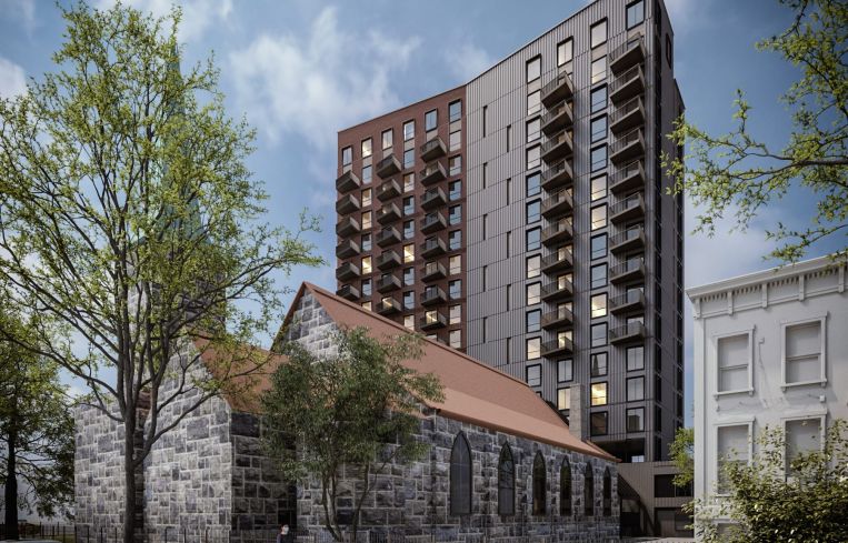 A rendering of 230 Classon Avenue.