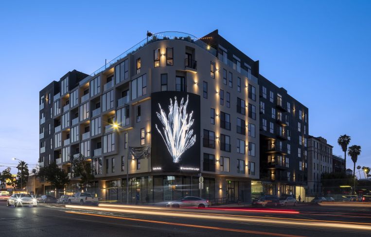 The seven-story building named Mariposa on 3rd includes 122 units at 269 South Mariposa Avenue.