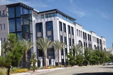 The 150,451-square-foot Class A creative office campus, located at 500 and 540 South Santa Fe Avenue near the Los Angeles River and 4th Street bridge, currently sits vacant.