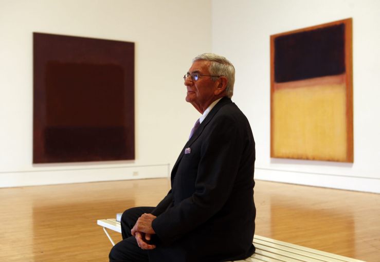 Eli Broad, MOCA's founding chairman, at a gallery in 2010.