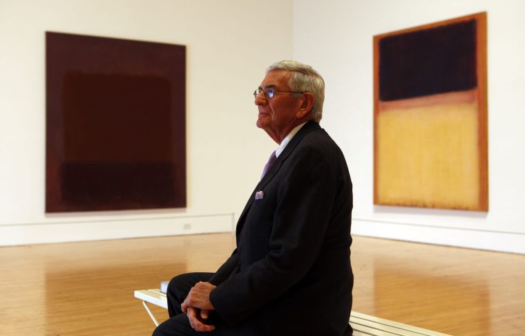 Eli Broad, MOCA's founding chairman, at a gallery in 2010.