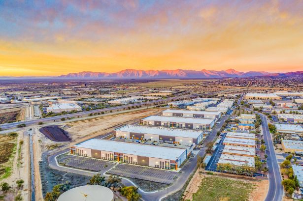 An aerial view of JLLIPT's Southeast Phoenix Distribution Center, formerly known as Lotus Project Phase I.