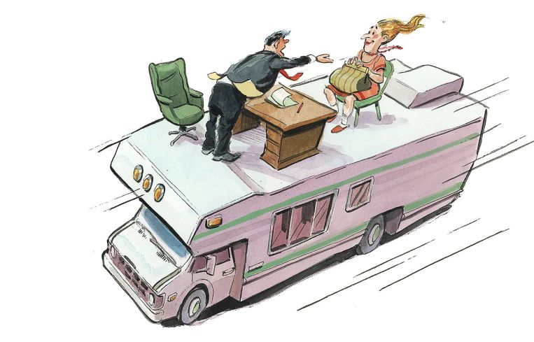 People doing a deal on an RV