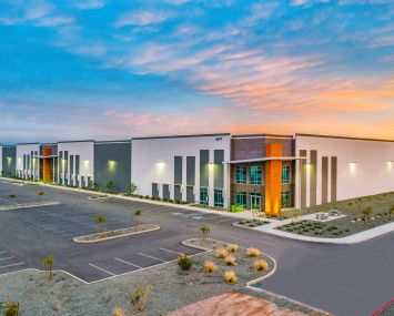 The front of one of the four buildings that make up Lotus Project Phase I, which will now be called Southeast Phoenix Distribution Center.