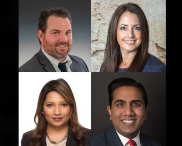 Commercial Observer's transportation forum kicked off with a panel of Alan Bates from Holt Construction, Alexandra Perotti, also from Holt, Asmita Gharat of American Airlines and Hersh Parekh of the Port Authority.