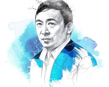 An illustration of a man kind of fading away.