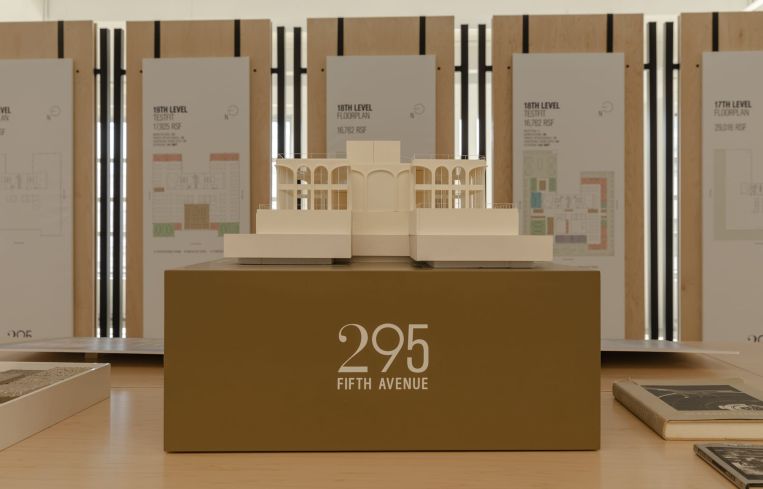 A model of the building's two-story expansion, which will add 35,000 square feet of office space at 14,000 square feet of outdoor terraces.