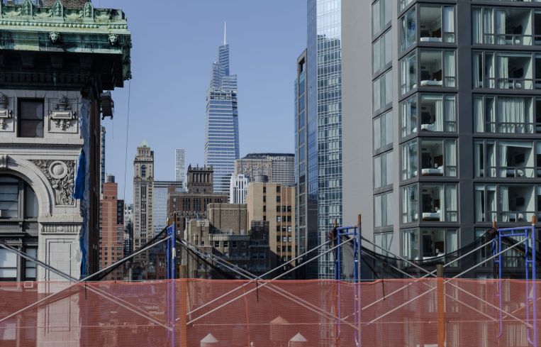 Nice views of Midtown and Mditown South from the roof of 295 Fifth Avenue.