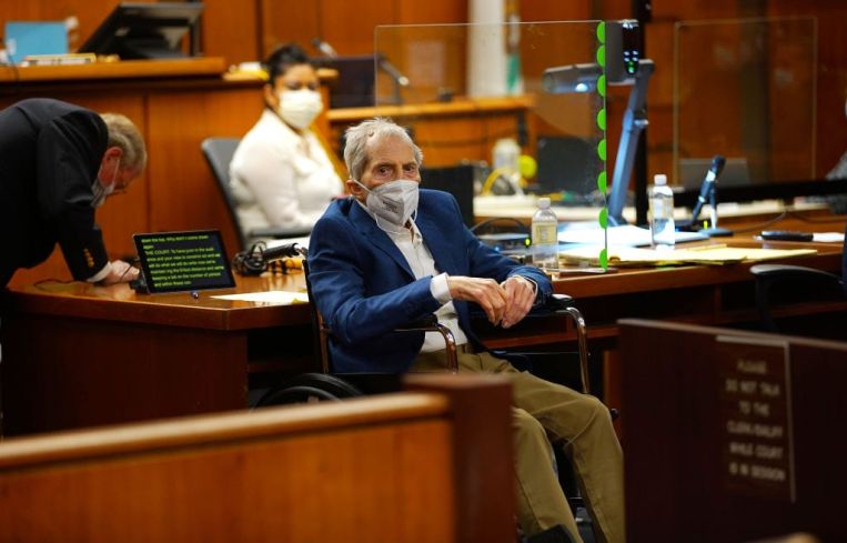 Robert Durst appears before Judge Mark E. Windham during court proceedings in his murder trial at Inglewood Courthouse on May 18, 2021 in Inglewood, California. The real estate scion has been charged with the murder of longtime friend Susan Berman in 2000. Durst's murder trial was delayed more than a year due to the Covid-19 pandemic.