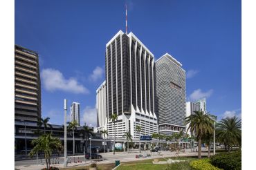 One Biscayne Tower, located at 2 South Biscayne Boulevard.