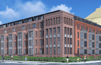A rendering of 15th and S., a new multifamily planned in D.C.