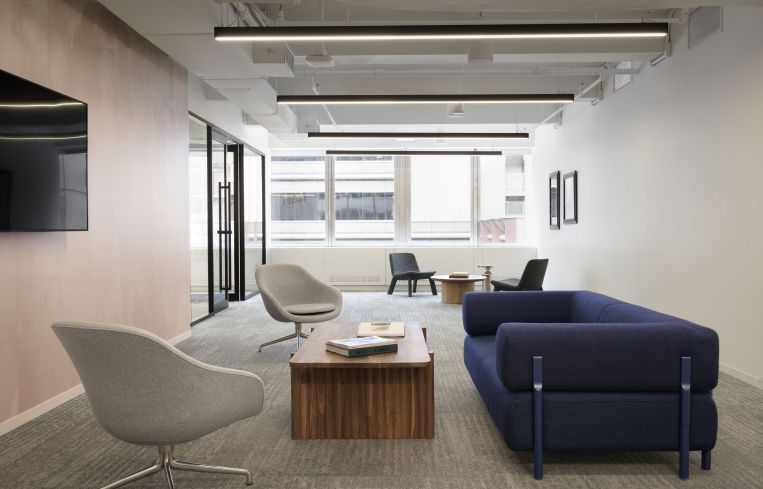 A new conference center and lounge on the fourth floor.