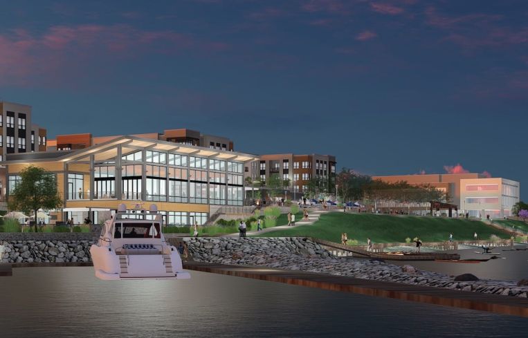 A rendering of Belmont Bay.
