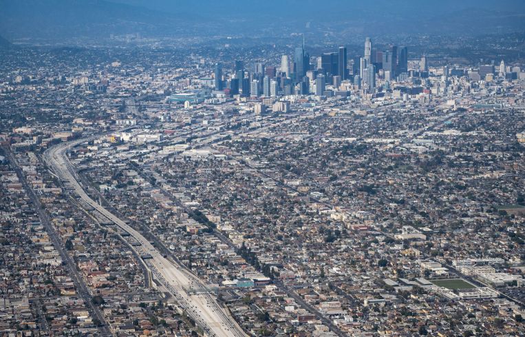 A vast city from the air.