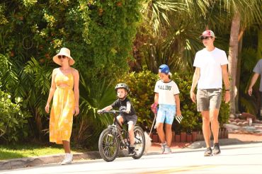 Jared Kushner and family in Miami, June 2021. 