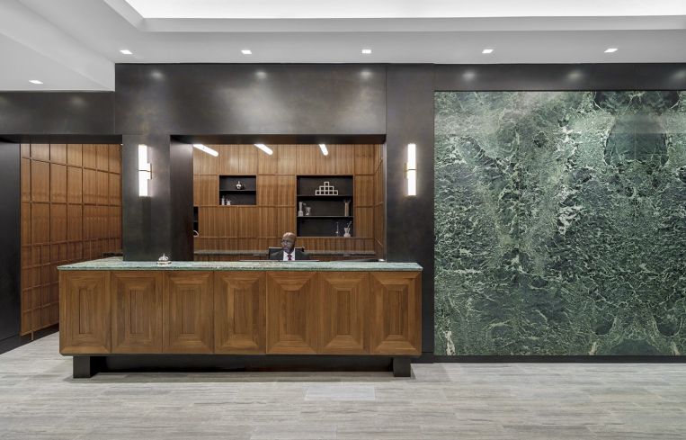 Other updates included a new reception desk.