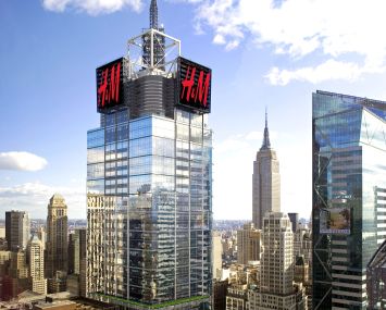 An aerial photograph of 151 West 42nd Street.