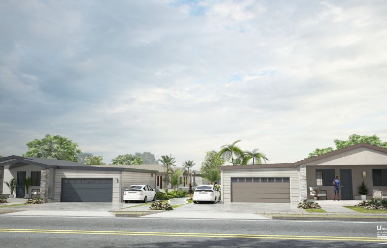 A rendering of the development.