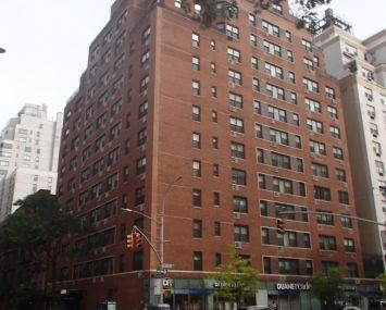 The co-op building that hosts the Duane Reade at 1235 Lexington Avenue at its base.