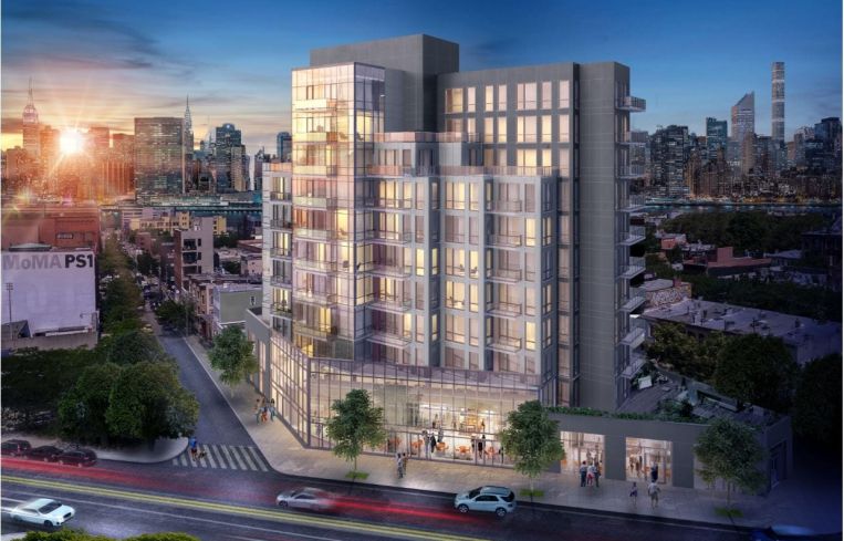 A rendering of The Prime LIC at 22-43 Jackson Avenue in Long Island City, Queens.