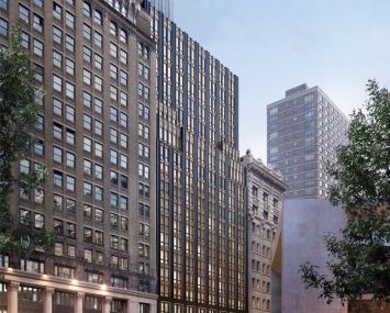 A rendering for Mixtown Equities' planned 20-story residential tower at 200 Montague Street in Brooklyn.