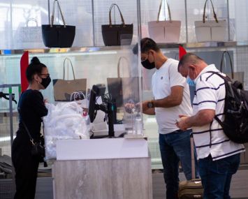 People shopping in Macy's