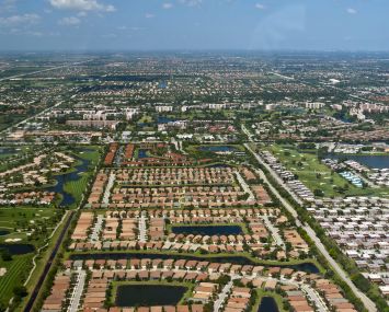 Aerial shot of Boca Raton.
