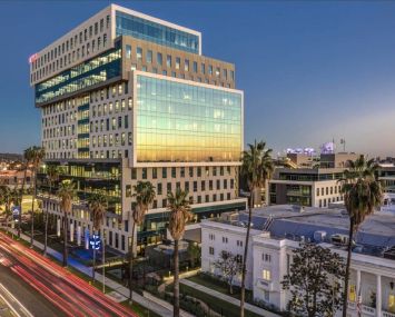 The ICON building — leased to Netflix — at Sunset Bronson Studios in Hollywood.