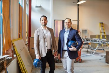 Jared Chassen and Jeffrey Simpson of Arch Companies at 11 Greene Street. 
