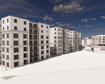A rendering of the planned development at 1701 East Boulevard in Charlotte.