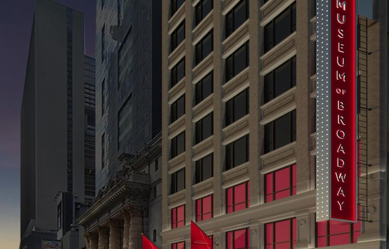 A rendering of the Museum of Broadway.