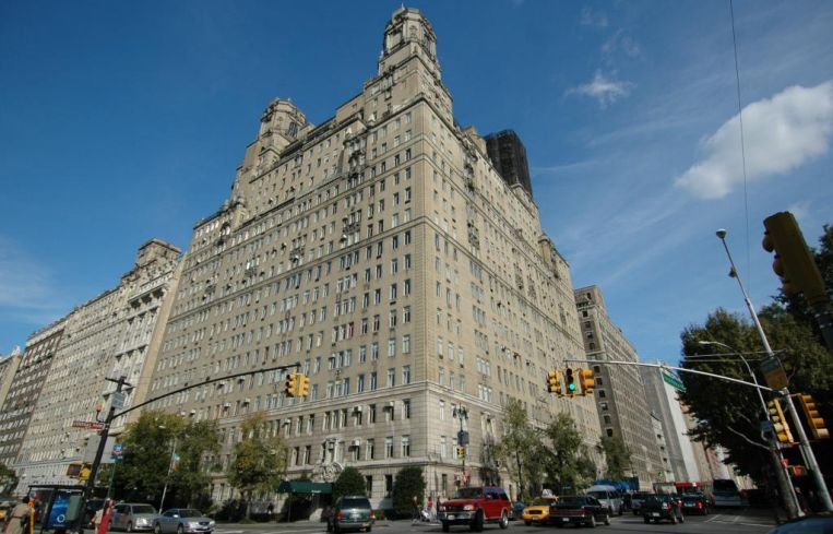 A large, square building.