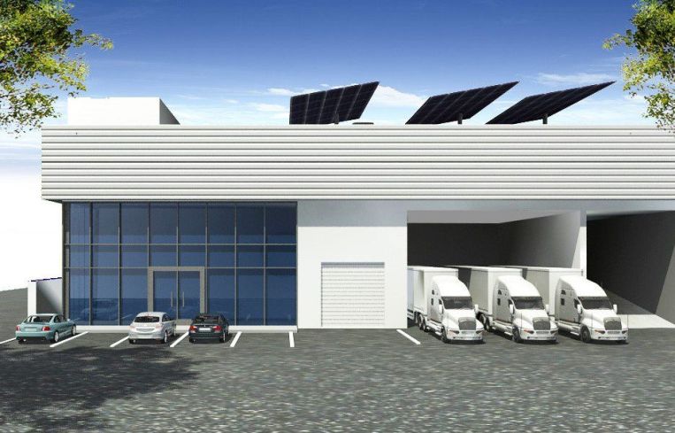 A rendering of the planned light industrial development at 13007 Yukon Avenue in Hawthorne, Calif.