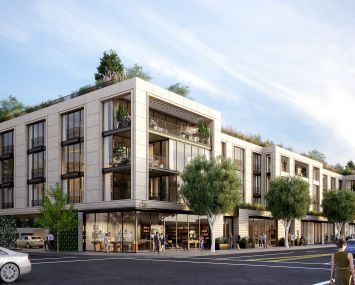 The four-story building with about 90,000 square feet will house 17 custom residences.