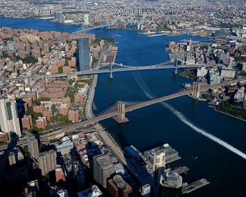 Aerial view of New York City