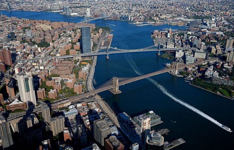 Aerial view of New York City