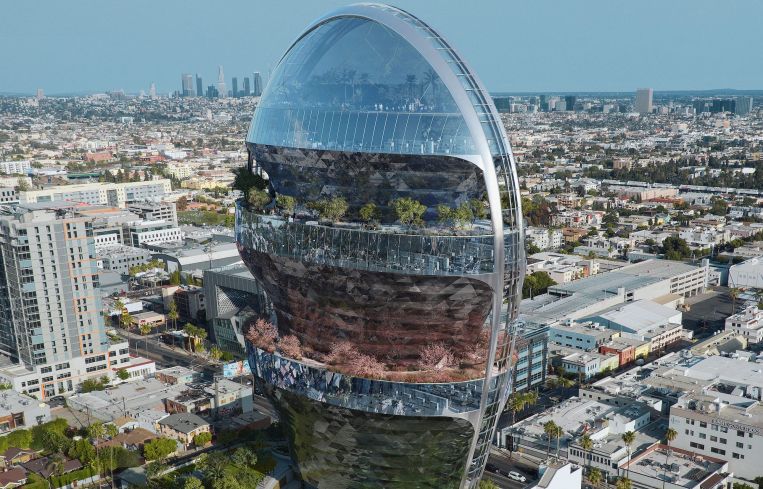 The project, called The Star, would replace small office buildings at 6061 Sunset Boulevard with approximately 500,000 square feet.