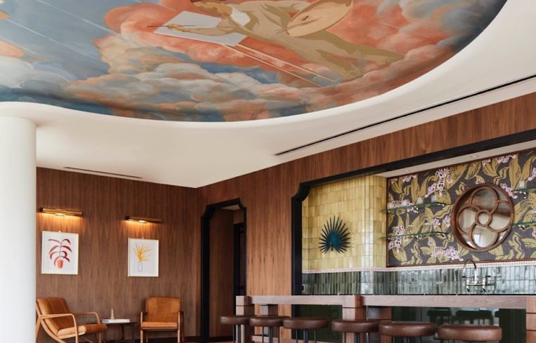 The Wray's rooftop club room.