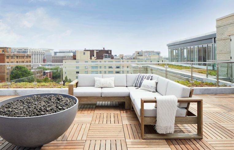 The Wray's rooftop lounge.