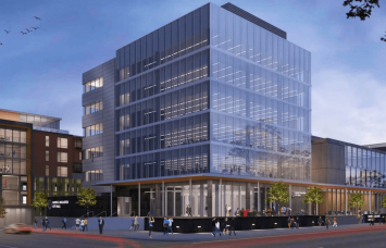 A rendering for City View Apartments in downtown Lansing, Mich. 