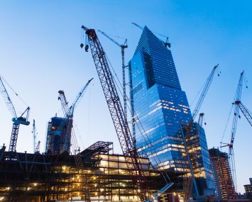 Office building construction