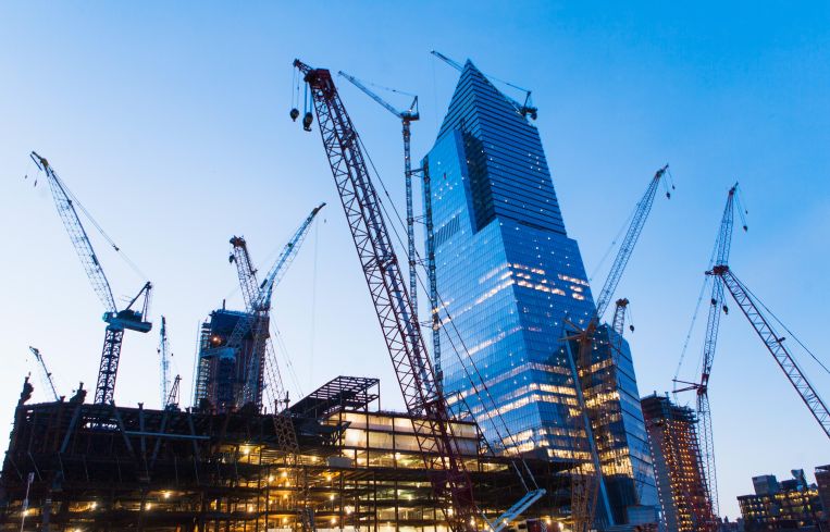 Office building construction
