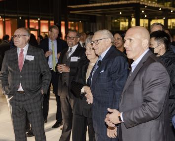 From left: Bruce Mosler, Mitti Liebersohn, Klara Silverstein, Larry Silverstein and Scott Rechler.