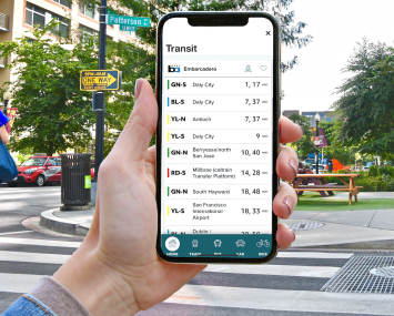 TransitScreen's CityMotion app.