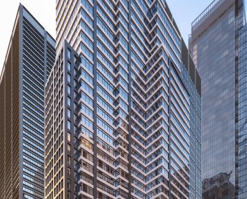 A rendering of 7 Dey Street.