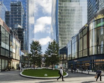 Brookfield hopes that public spaces, including a large plaza between West 31st and 33rd streets, will help integrate Manhattan West into an area of Midtown South once best-known for large trainyards.