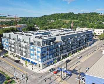 River Haus Apartments I located in Covinton, Ky. two miles from downtown Cincinnati.